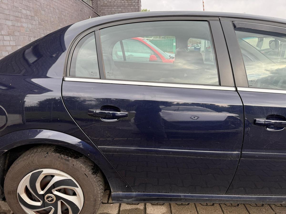 Opel Vectra C original Tür hinten rechts 4BU Saturnblau Metallic Rohbau BJ06